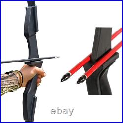 Archery 53 Takedown Recurve Bow and Arrows Set for Adults Longbow Kit Left and