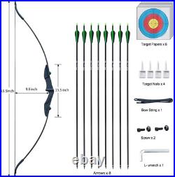 Archery Bow Archery Set Adult Beginner with 8Pcs Arrows, Right and Left Handed T