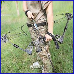 Archery Compound Bow Set 20-70lbs Arrows Hunting Sight Bag RH Target Shooting