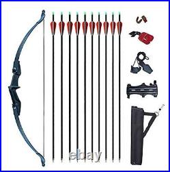 Archery Recurve Bow and Arrows Set for Adults 30lb 40lb Takedown Bow Left