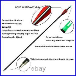 Archery Recurve Bow and Arrows Set for Adults 30lb 40lb Takedown Bow Left