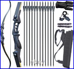 Archery Recurve Bow and Arrows for Adults 52 Archery Set 30-50Lb Takedown Bow R