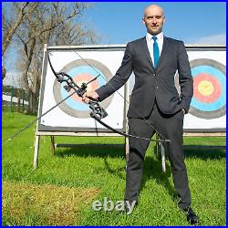 Archery Set Adult Takedown Bow and Arrow Set, Right Hand Metal Riser Recurve Bow