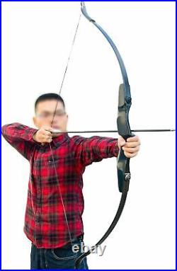 Archery Takedown Recurve Bow Set Hunting Right Hand Shooting Longbow Target Nail