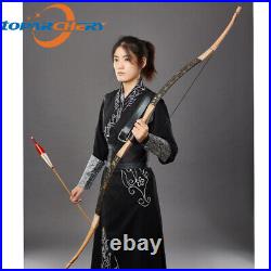 Archery Traditional Longbow Recurve Bow & Arrow & Quiver Horsebow Hunting Target