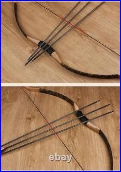 Archery Traditional Longbow Recurve Bow & Arrow & Quiver Horsebow Hunting Target