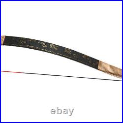 Archery Traditional Longbow Recurve Bow & Arrow & Quiver Horsebow Hunting Target