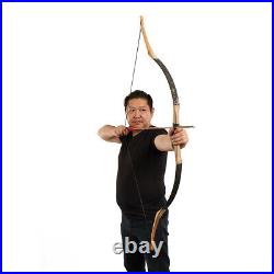 Archery Traditional Longbow Recurve Bow & Arrow & Quiver Horsebow Hunting Target