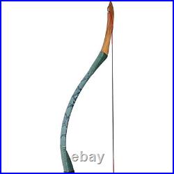 Archery Traditional Recurve Bow + 12x Carbon Arrows, Quiver Set Shooting Target