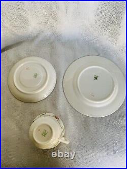 Aynsley Cup Saucer Plate Ribbons Bows Swags Trio