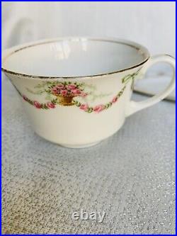 Aynsley Cup Saucer Plate Ribbons Bows Swags Trio