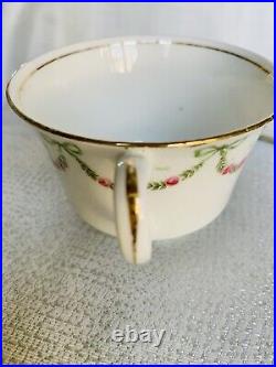 Aynsley Cup Saucer Plate Ribbons Bows Swags Trio