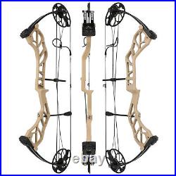 Compound Bow Arrow Set 19-70lbs Adjustable Aluminum Adult Archery Hunting Shoot