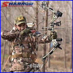 Compound Bow Arrows Set 20-70lb Adjustable Archery Bow Bag Hunting 320FPS RH LH