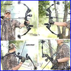 Compound Bow Arrows Set 20-70lb Adjustable Archery Bow Bag Hunting 320FPS RH LH