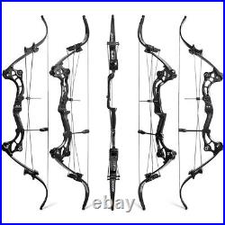 Compound Bow Set 40-55lbs Adjustable 320FPS Archery Recurve Bow Hunting Fishing