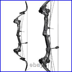 Compound Bow Set 40-55lbs Adjustable 320FPS Archery Recurve Bow Hunting Fishing