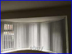 Curved Vertical Blinds FULL SET Track Rail Headrail Bow Window