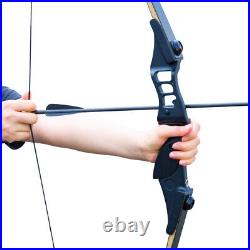 D&Q 30-50lb 52 Recurve riser Bow and Arrow set Archery Target Practice Bow limb