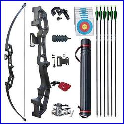 D&Q Archery Set Adult Bow and Arrow Set Adult Takedown Recurve Bow Hunting Bow