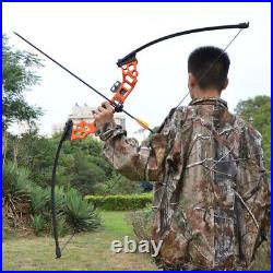 Fishing Straight Bow 40lbs Bowfishing Arrow Reel Seat Archery RecurveBow Hunting