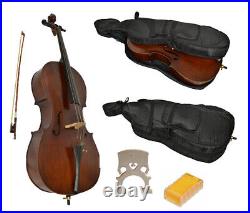 Full Size Cello Set with Case & Accessories by Sotendo