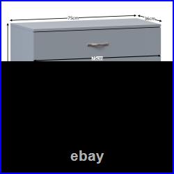 Grey Chest of Drawers Modern Bedroom Furniture Bedside Table Wardrobe Desk