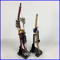 Japanese Boy's Day Bow Arrow And Sword Display Stand Set Vtg Amulet ID387