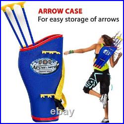 Kids Bow and Arrow Archery Set with Target Stand and Strapped Shoulder Quiver