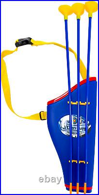 Kids Bow and Arrow Archery Set with Target Stand and Strapped Shoulder Quiver