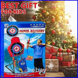 Laser Bow & Arrow Archery Set Target Stand Kids Toy Indoor/Outdoor Garden Fun