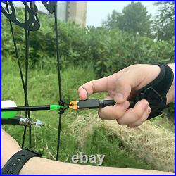 Mini Compound Bow Arrow Set 25lbs Fishing Hunting 16 Archery Right Left Hand