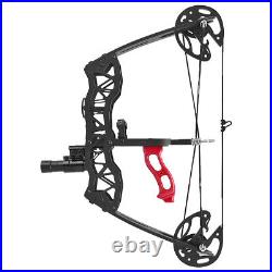 Mini Compound Bow Arrow Set 25lbs Fishing Hunting 16 Archery Right Left Hand