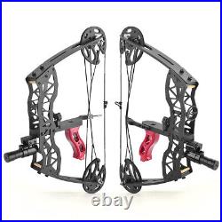 Mini Compound Bow Arrow Set 25lbs Fishing Hunting 16 Archery Right Left Hand