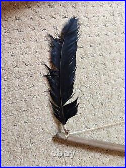 Native American Inspired Set 44 Long Bowith2 -25 Long Arrows Fur Beads Feathers