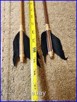 Native American Inspired Set 44 Long Bowith2 -25 Long Arrows Fur Beads Feathers