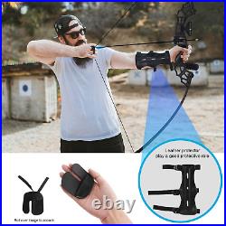 Recurve Bow Takedown Archery Bow and Arrow Set Hunting Long Bow Kit 40 Lbs Right