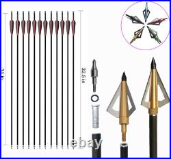 Recurve Bow and Arrows for Adults 62 Archery Set Right Hand Longbow 25-50Lb Woo