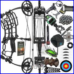 Short Axis Compound Bow Dual-Use Steel Ball Arrow 30-70lbs Archery Hunting RH LH