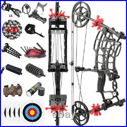 Short Axis Compound Bow Steel Ball Arrow 40-65lbs Dual-Use Archery Hunting RH LH