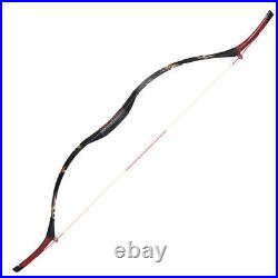 Traditional Archery Recurve Bow & 6× Carbon Arrows Set Hunting Shooting Horsebow