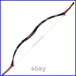 Traditional Archery Recurve Bow & 6× Carbon Arrows Set Hunting Shooting Horsebow