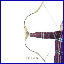 Traditional Recurve Bow 30-50lbs Horse Bow Wooden Takedown RH LH Archery Target