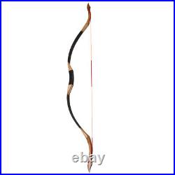 Traditional Recurve Bow 30-50lbs Mongolian Horse Bow &12pcs Carbon Arrows Set