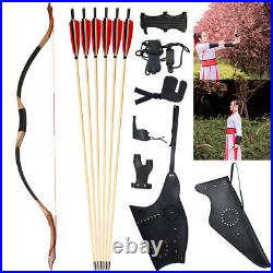 Traditional Recurve Bow Set 30-50bs Mongolian Horse Bow Set Archery Hunting