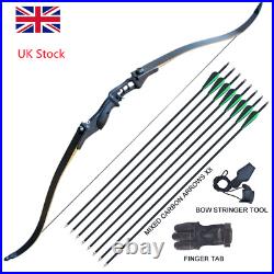 UK 50lb Outdoor Shoot Takedown Recurve Archery Bow Set Right Hand Hunting Target