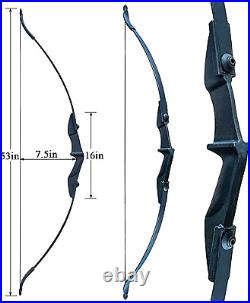 Vogbel Archery Recurve Bow and Arrows Set for Adults 30lb 40lb 30lb, Black