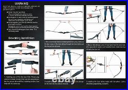 Vogbel Archery Recurve Bow and Arrows Set for Adults 30lb 40lb 30lb, Black