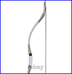 White Cowhide Traditional Bow Archery Recurve Bow Hunting Mongolian Horsebow Set