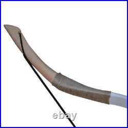 White Cowhide Traditional Bow Archery Recurve Bow Hunting Mongolian Horsebow Set